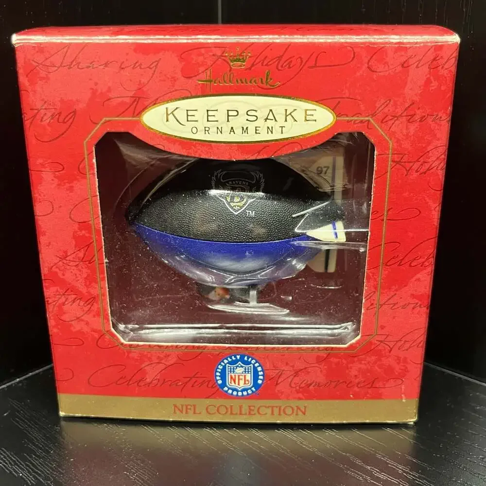 Hallmark Keepsake Ornament Baltimore Ravens Blimp NFL Collection 1997